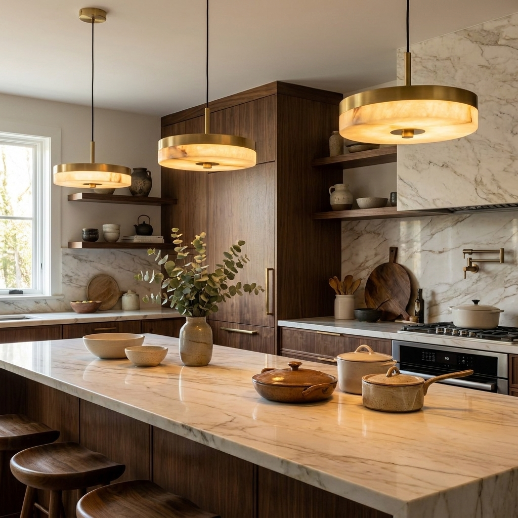 Marble Disc Pendant Light lifestyle 2