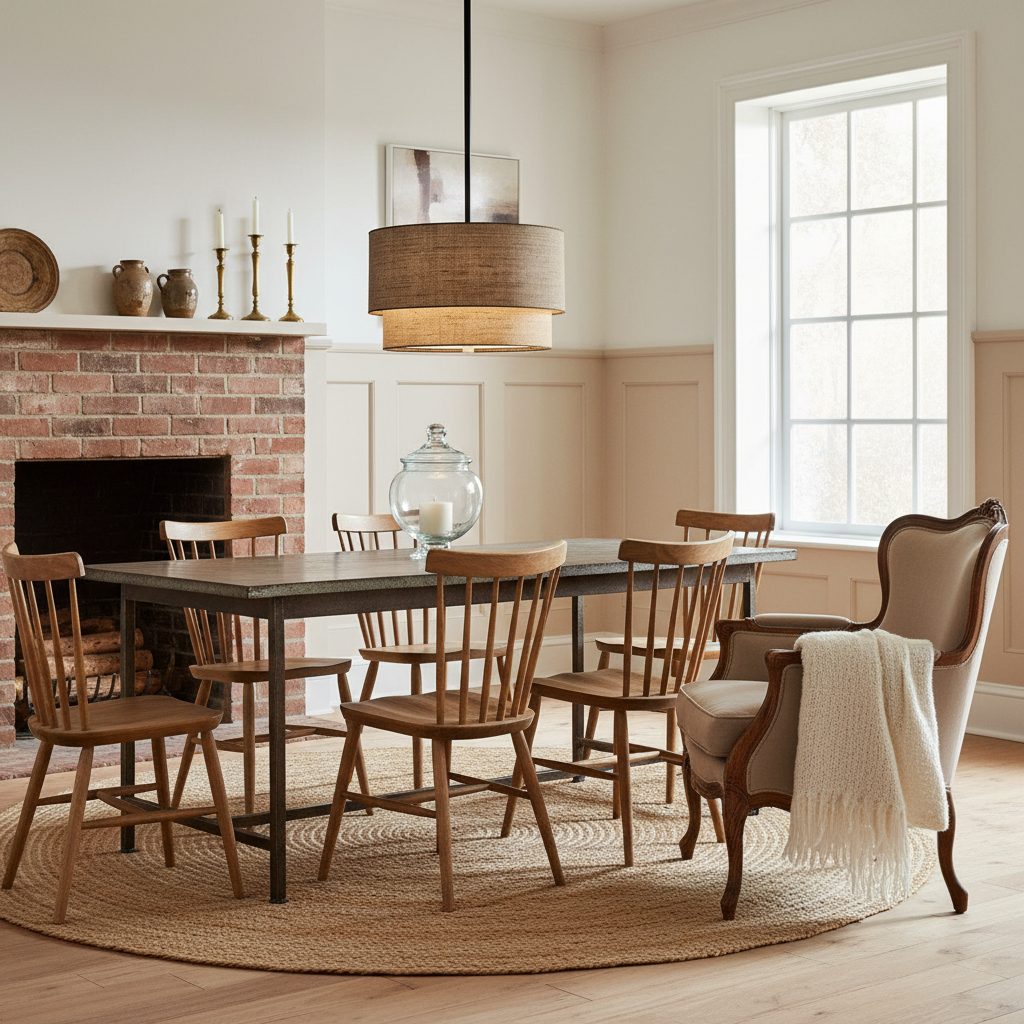 Beck Linen Chandelier