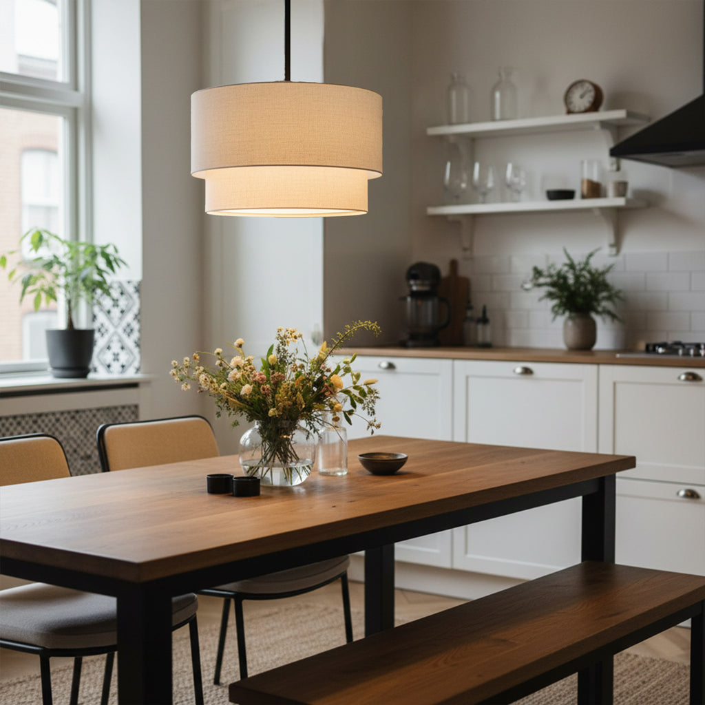 Beck Linen Chandelier