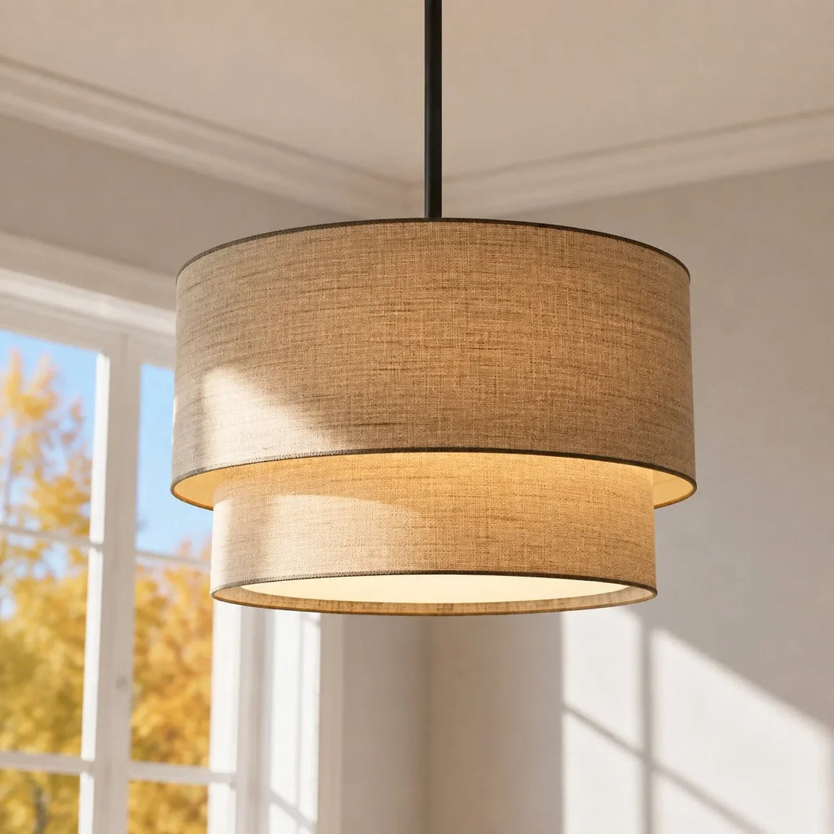 Beck Linen Chandelier