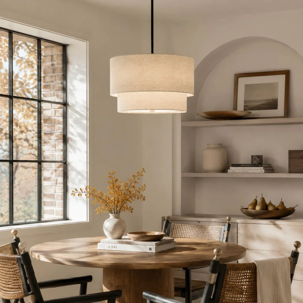Beck Linen Chandelier