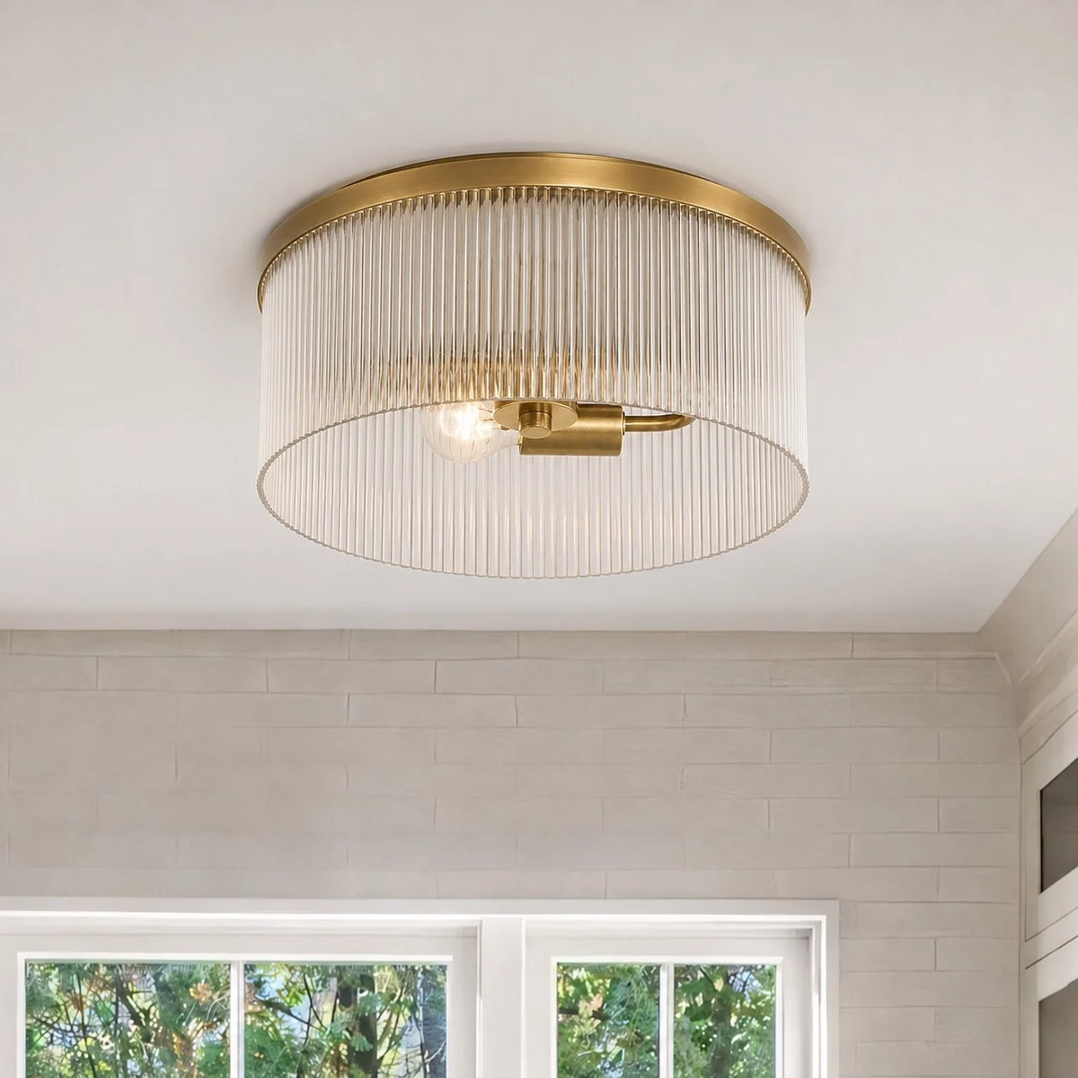 Vesper Ribbed Flushmount