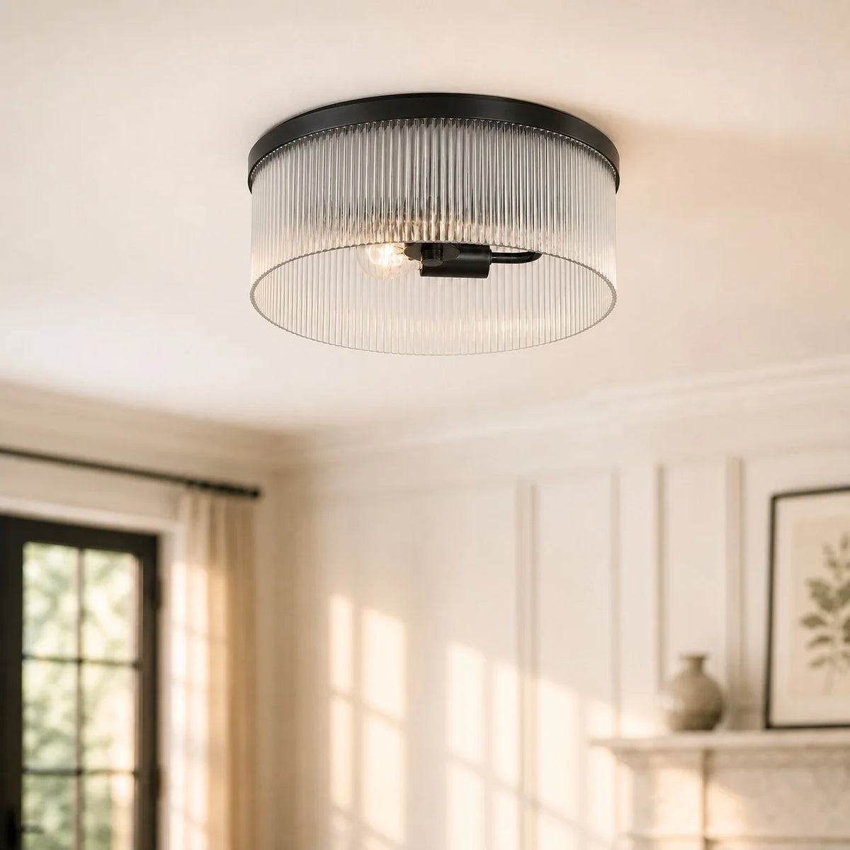Vesper Ribbed Flushmount