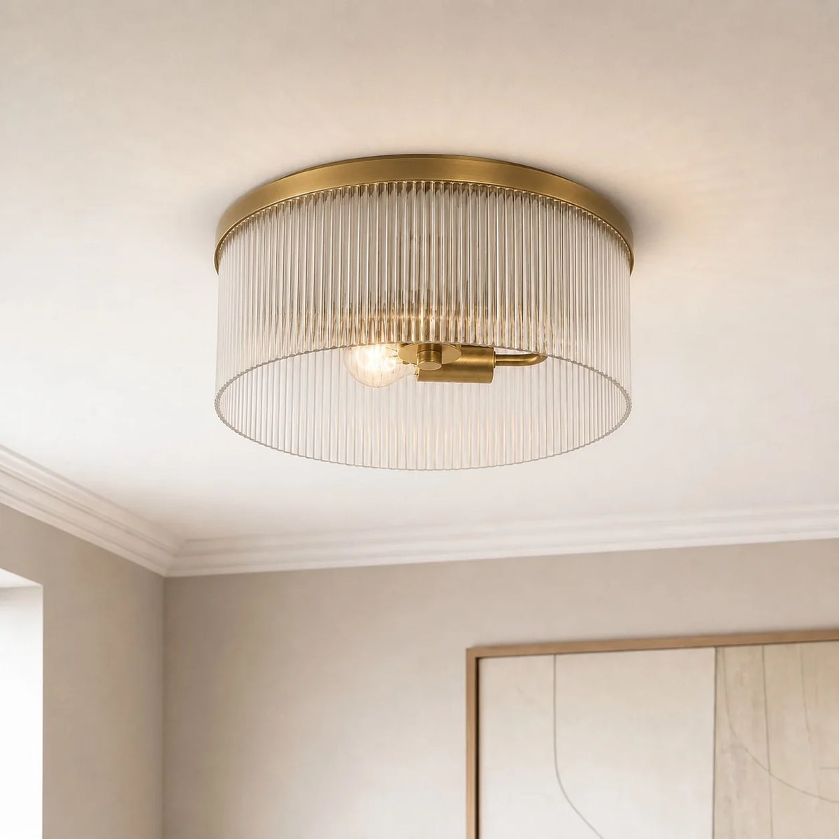 Vesper Ribbed Flushmount
