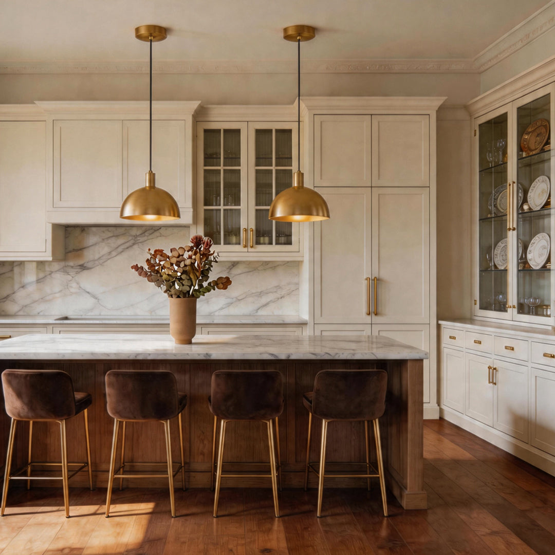 Chic Brass Pendant Light