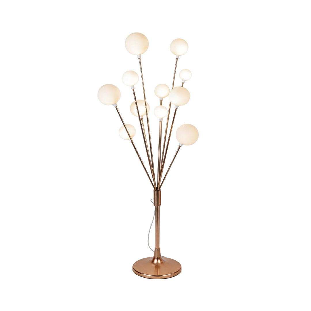 Tree branch floor lamp modern standing light gold silver – product detail view