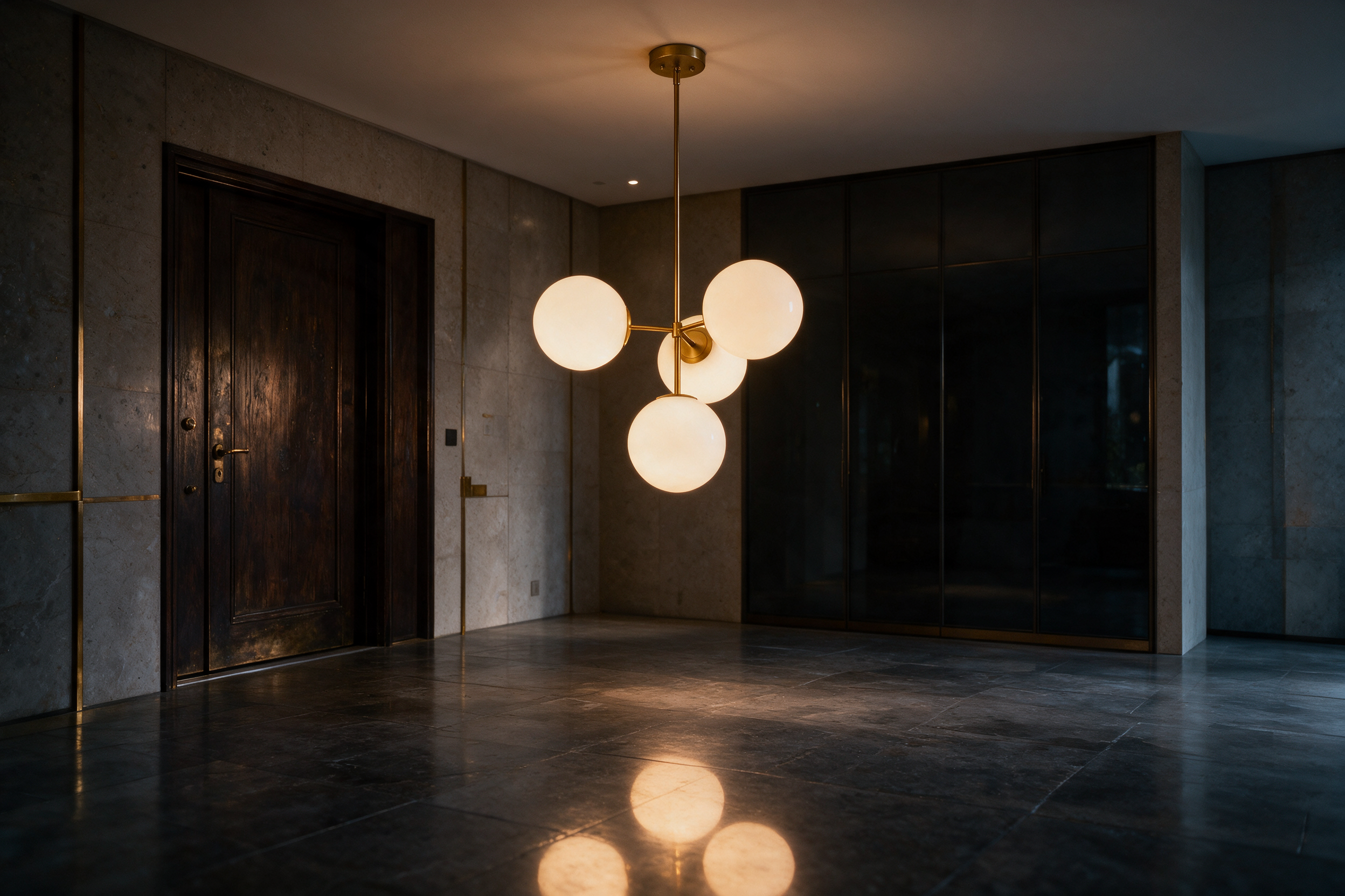 Designer Glass Bubble Chandelier for Elegant Dining Room & Living Room | Nordic Milky White Globe Light, Warm Ambient Glow