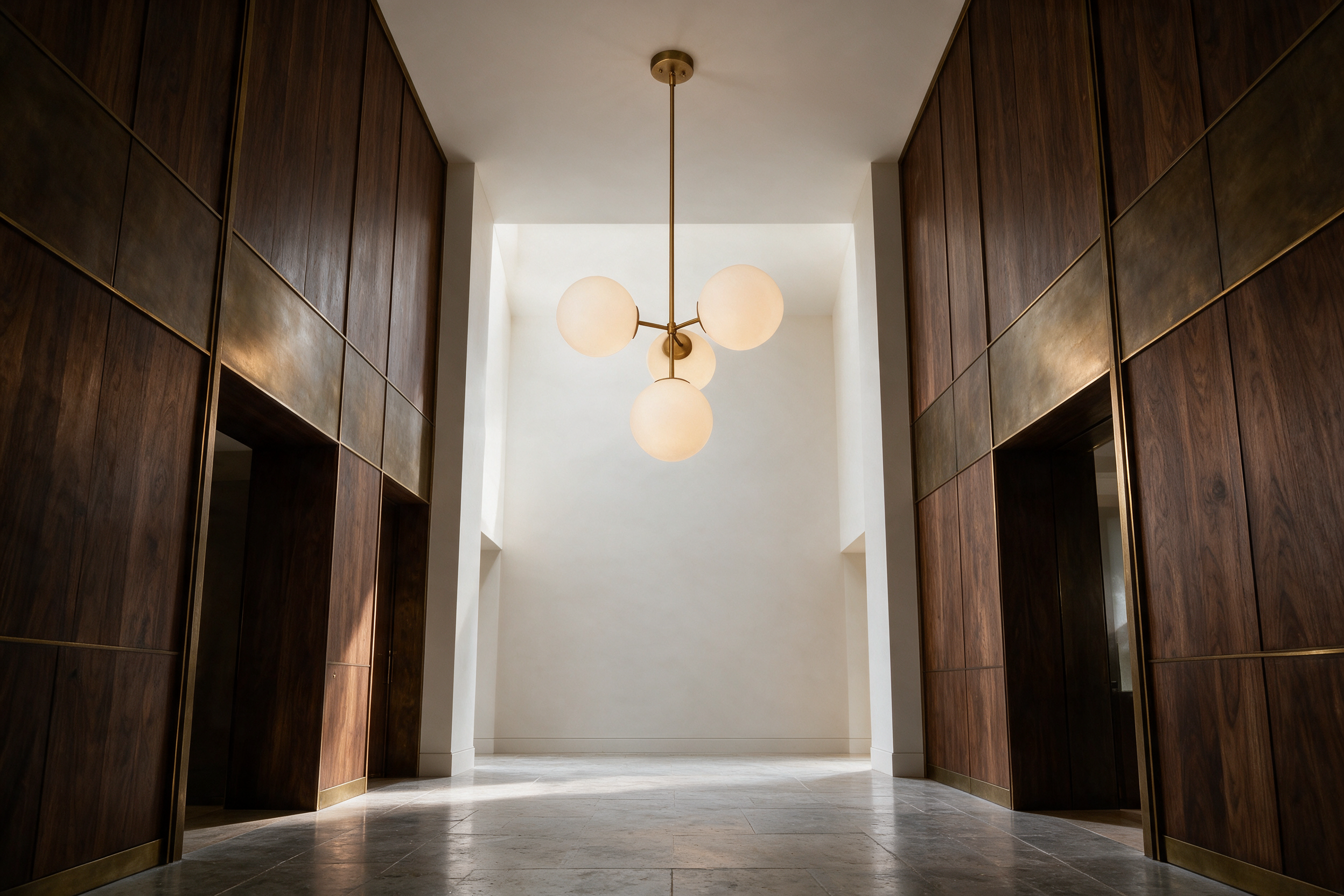 Statement Glass Bubble Chandelier for Luxury Dining Room & Great Room | Nordic Milky White Globe Fixture, High Ceiling, Designer
