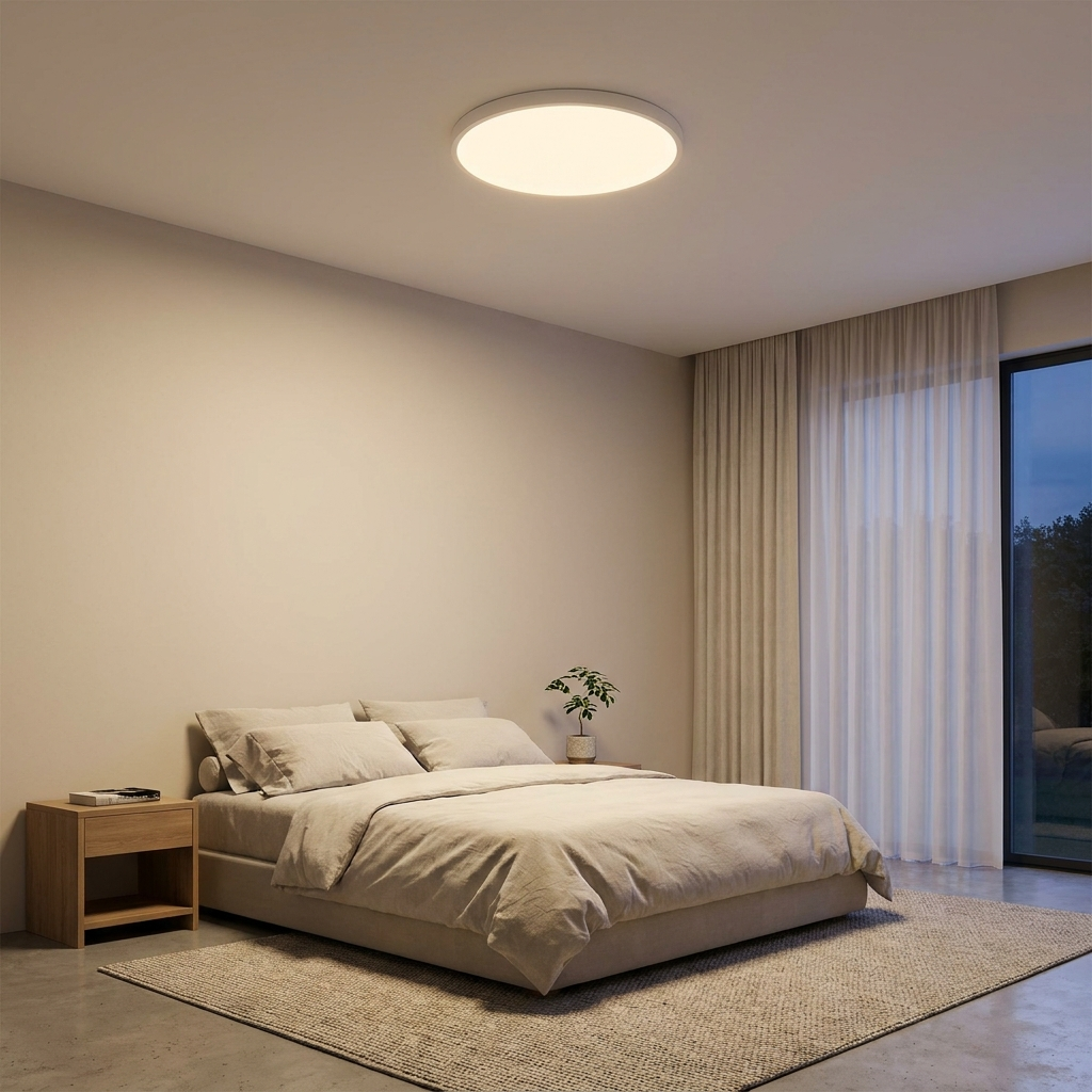 Slim LED ceiling light 24 inch 3 color temps – scale and dimensions reference