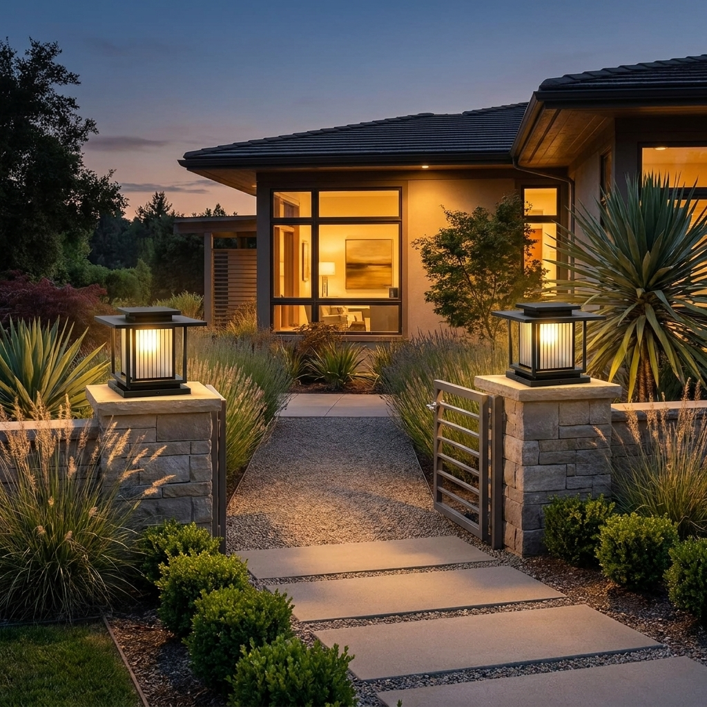 Solar Pillar Light lifestyle 2