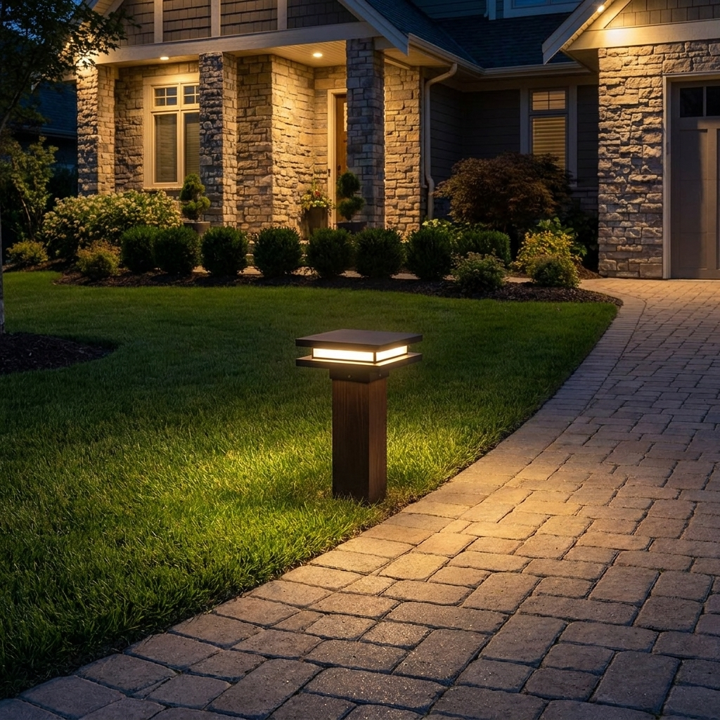 Solar Garden Post Light lifestyle 3