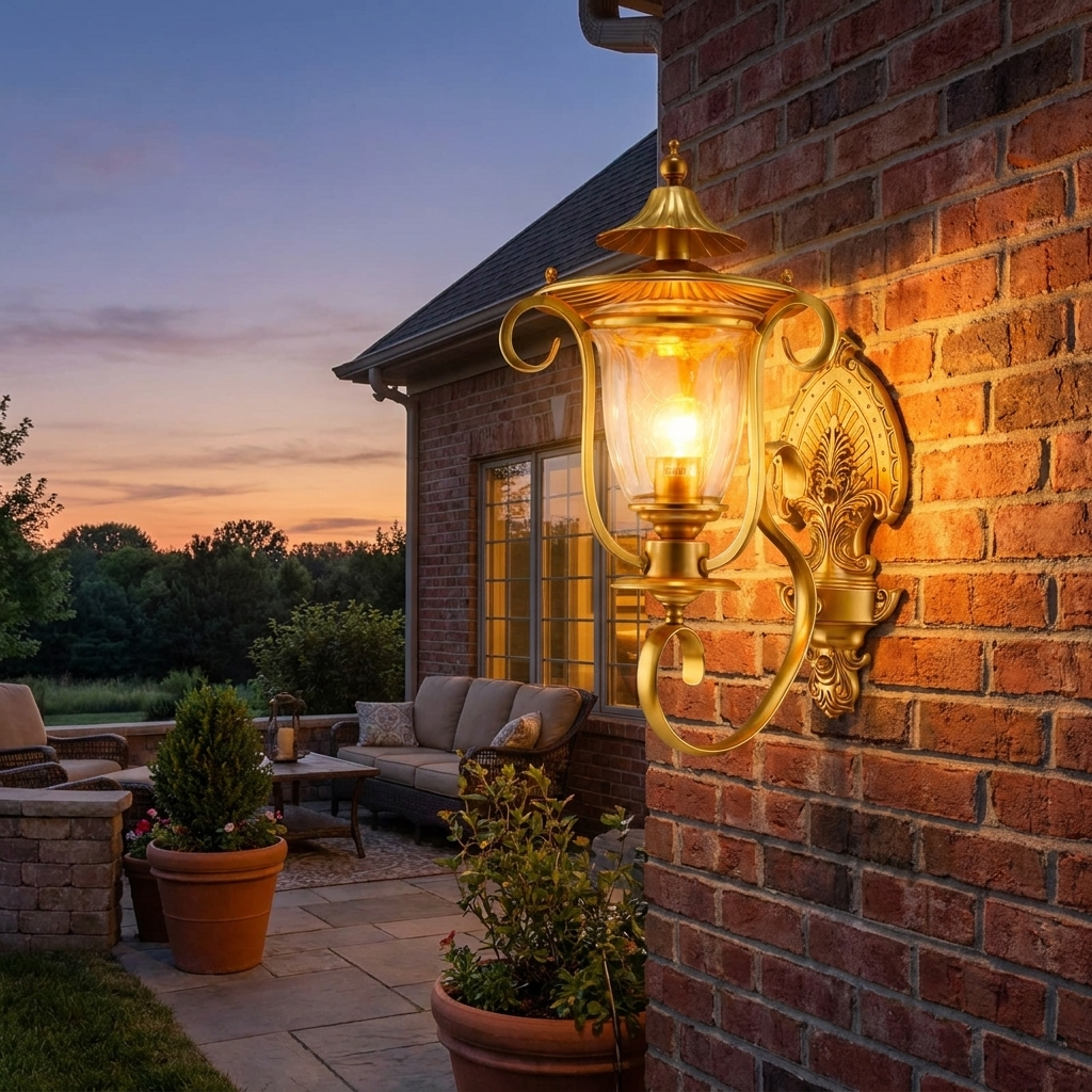 Copper Outdoor Wall Sconce lifestyle 1