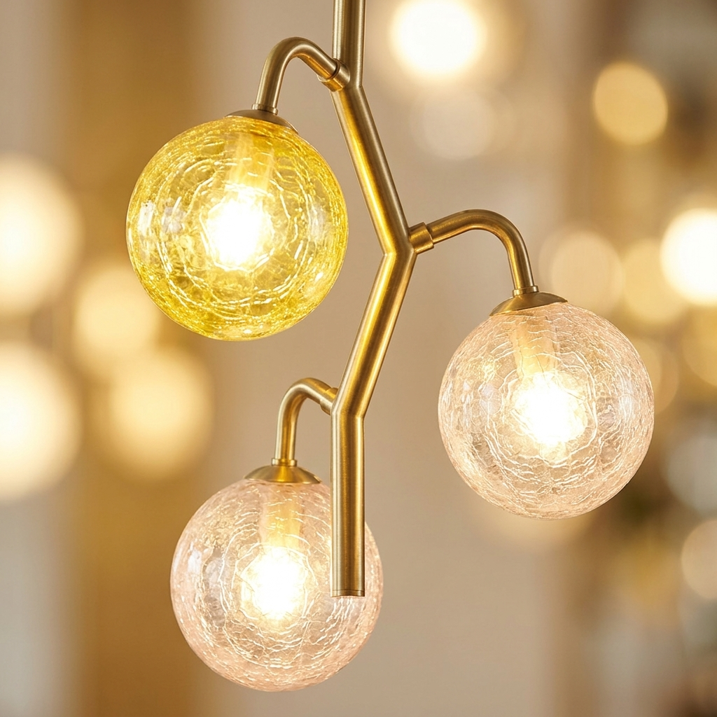 Colored Glass Branch Chandelier lifestyle 3