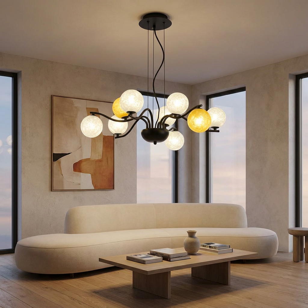 Bubble Glass Chandelier lifestyle 2