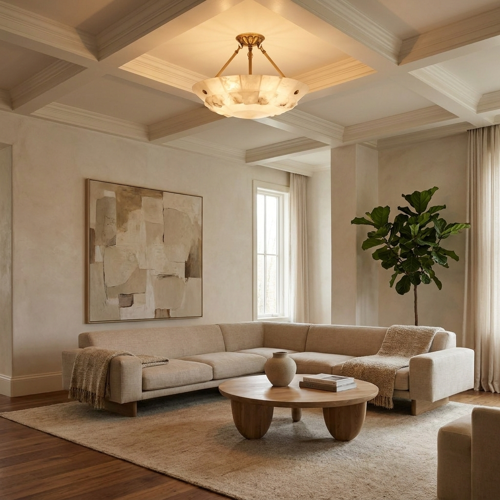 Round Marble Ceiling Light lifestyle 4