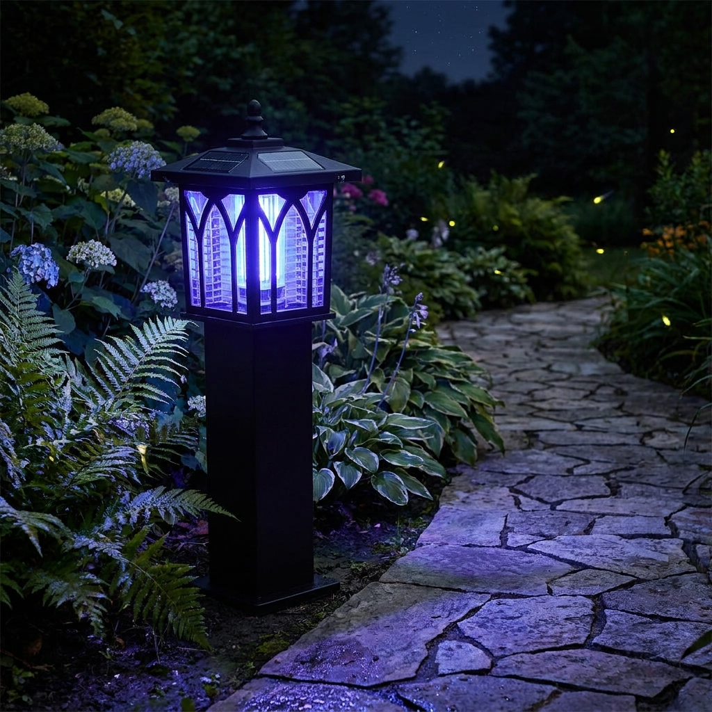 Solar Garden Light with Bug Zapper lifestyle 3