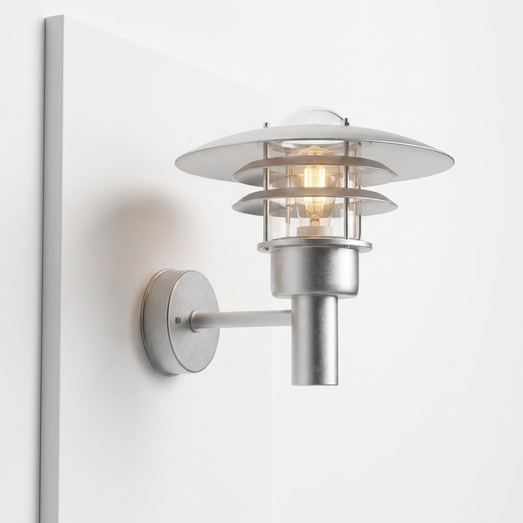 Farmhouse Wall Sconce three-quarter angle showing fixture depth and backplate