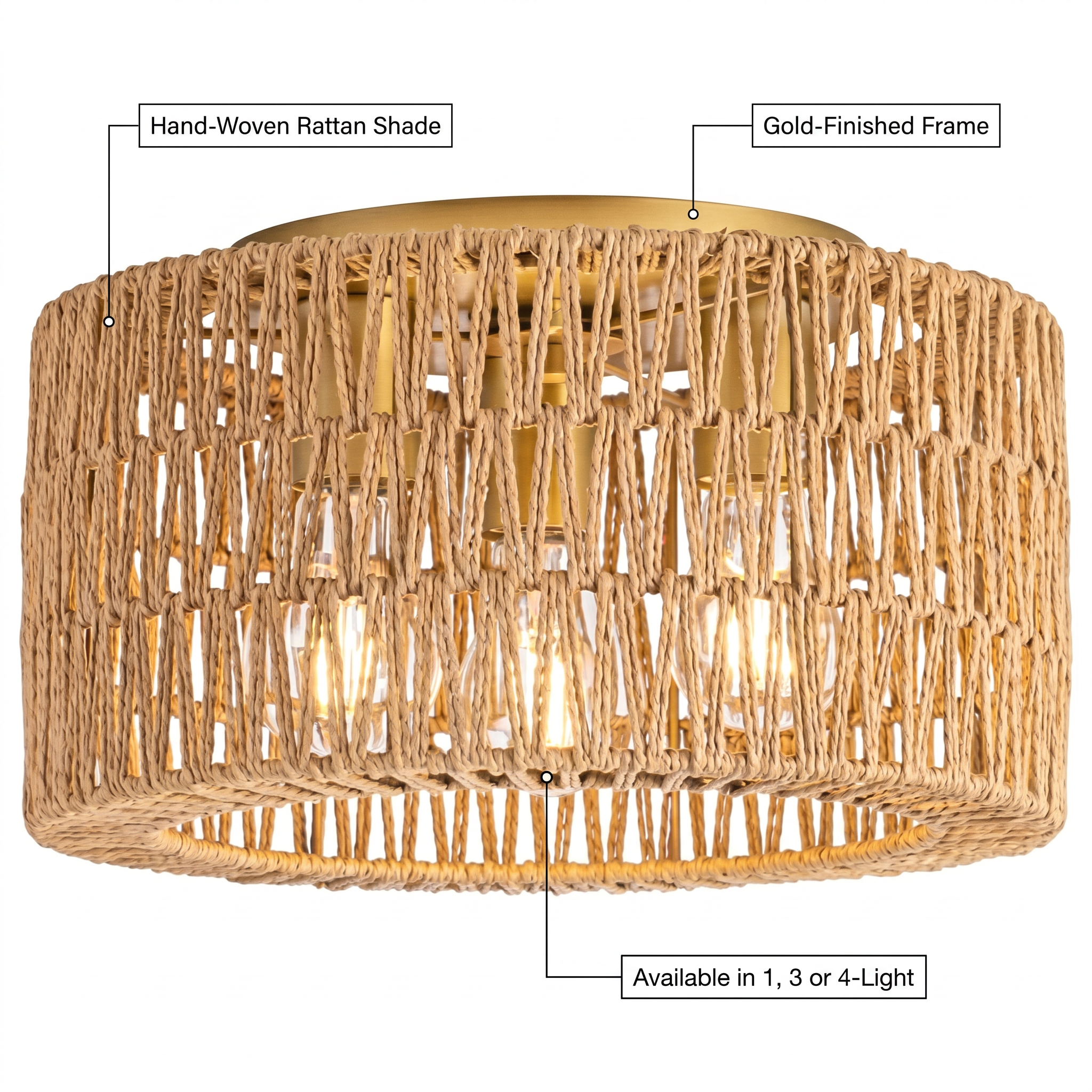 Rattan Ceiling Light specifications