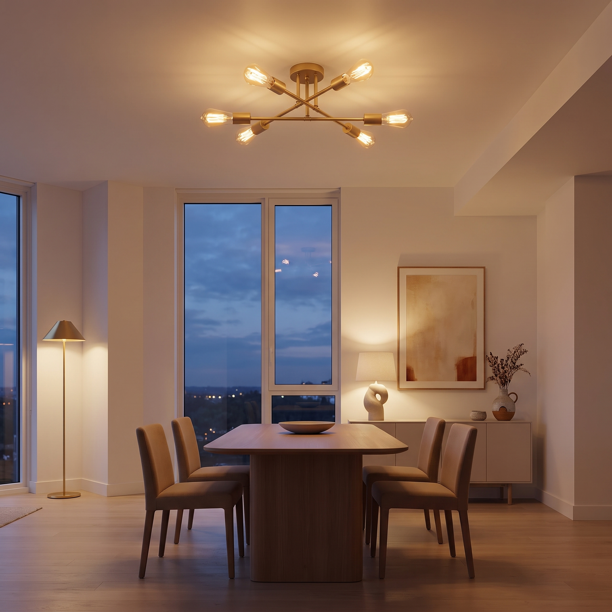 Sputnik Chandelier premium evening ambiance