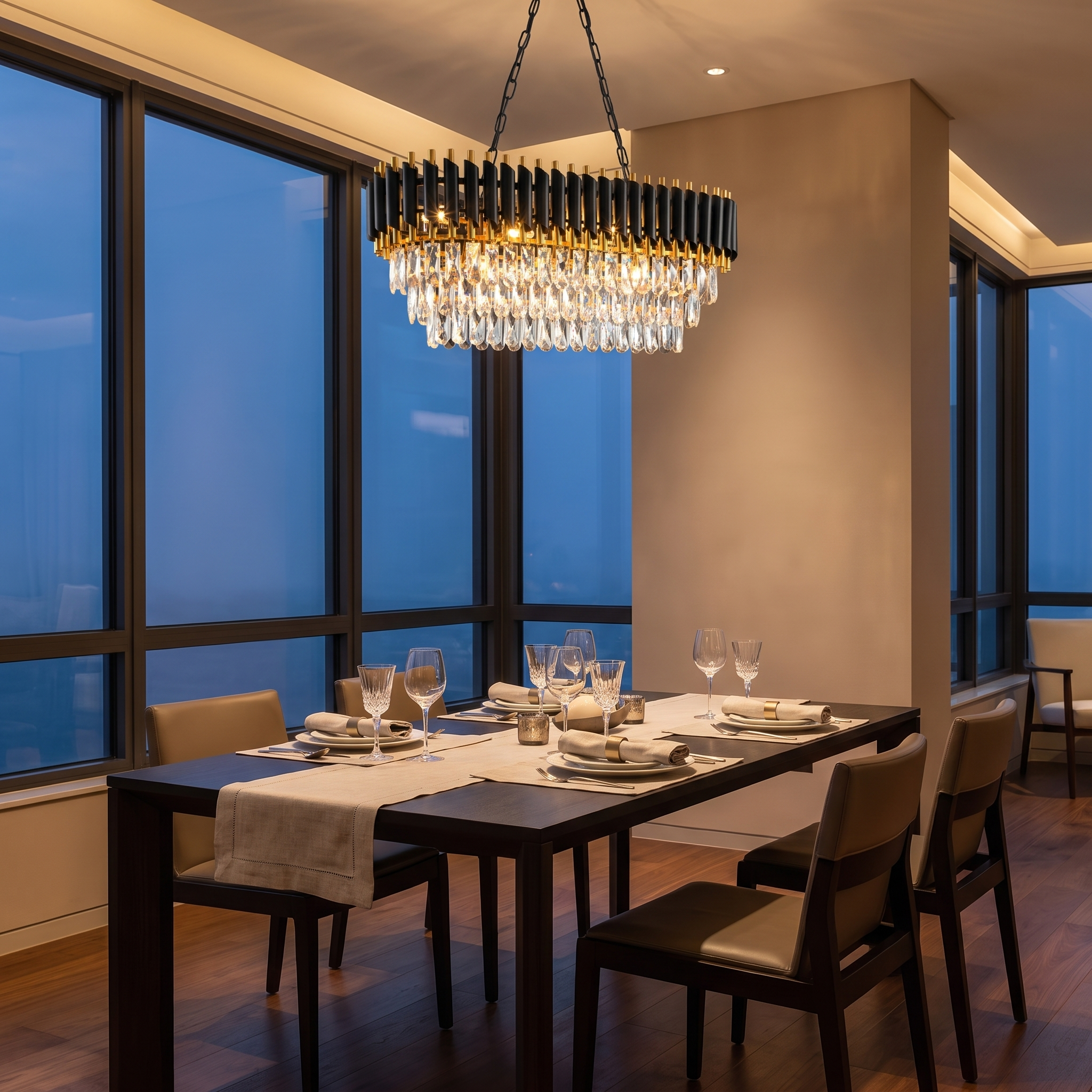 Crystal Chandelier premium evening ambiance