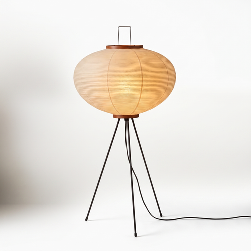 Designer Rice Paper Floor Lamp, Gallery-Worthy Sculptural Standing Light for Living Room & Bedroom, Japanese Paper Lantern, 3 Sizes