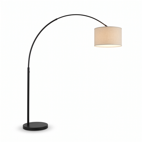 Farmhouse Arc Floor Lamp for Living Room & Bedroom