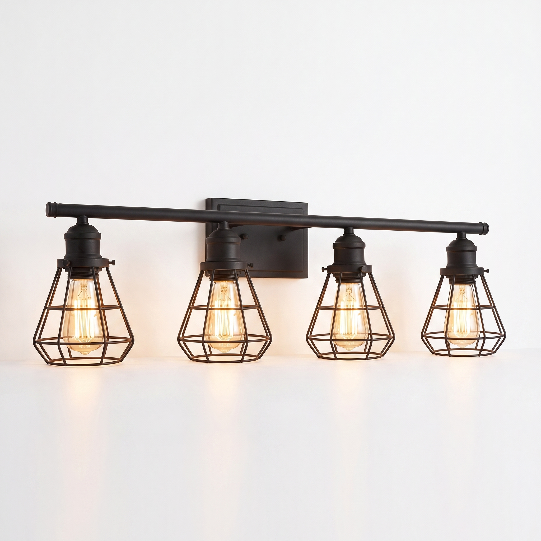 Farmhouse Vanity Light Bar, white background hero