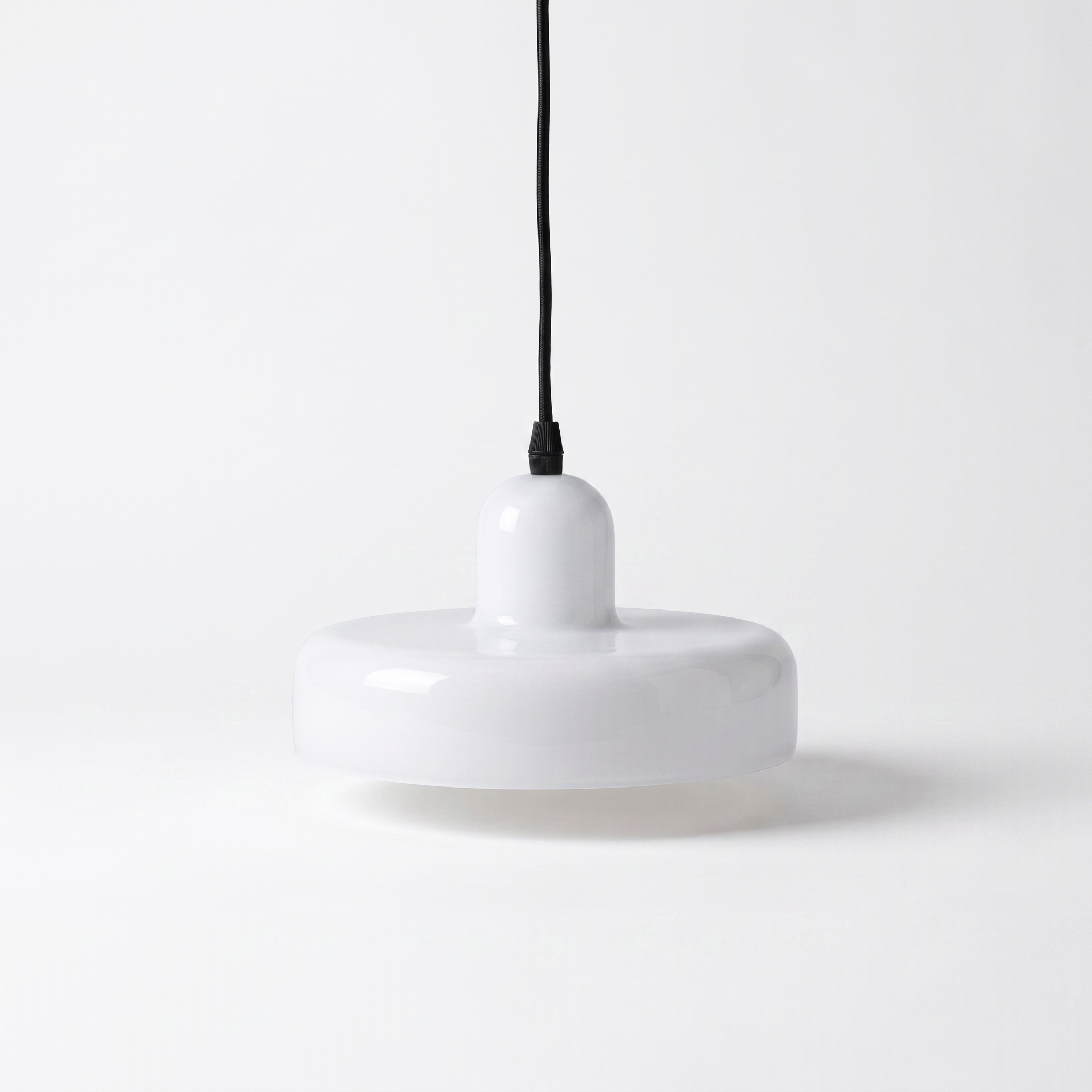 Designer Colored Glass Pendant Light, white background hero