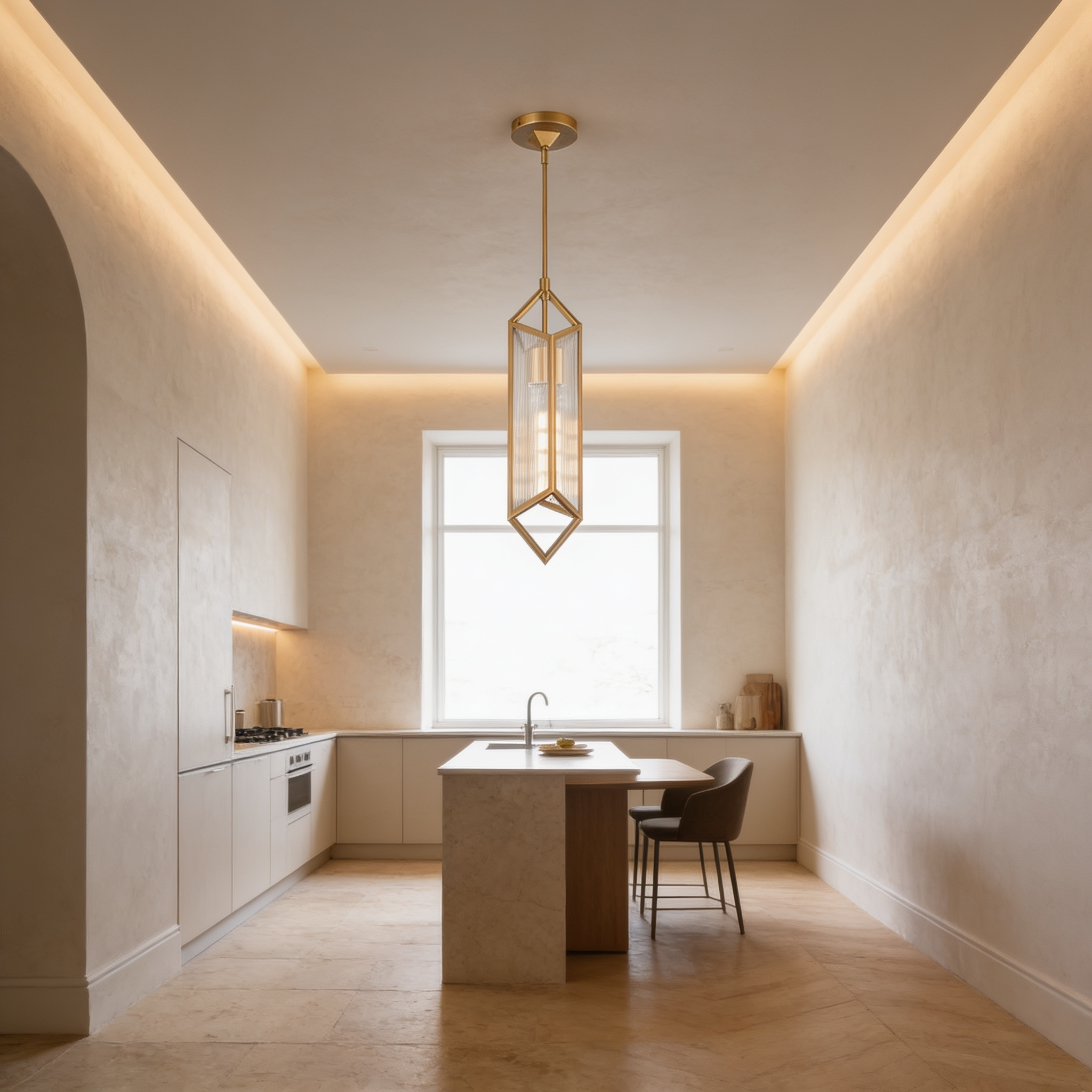 AIR HAVEN Ribbed Glass Pendant Light - signature lifestyle interior