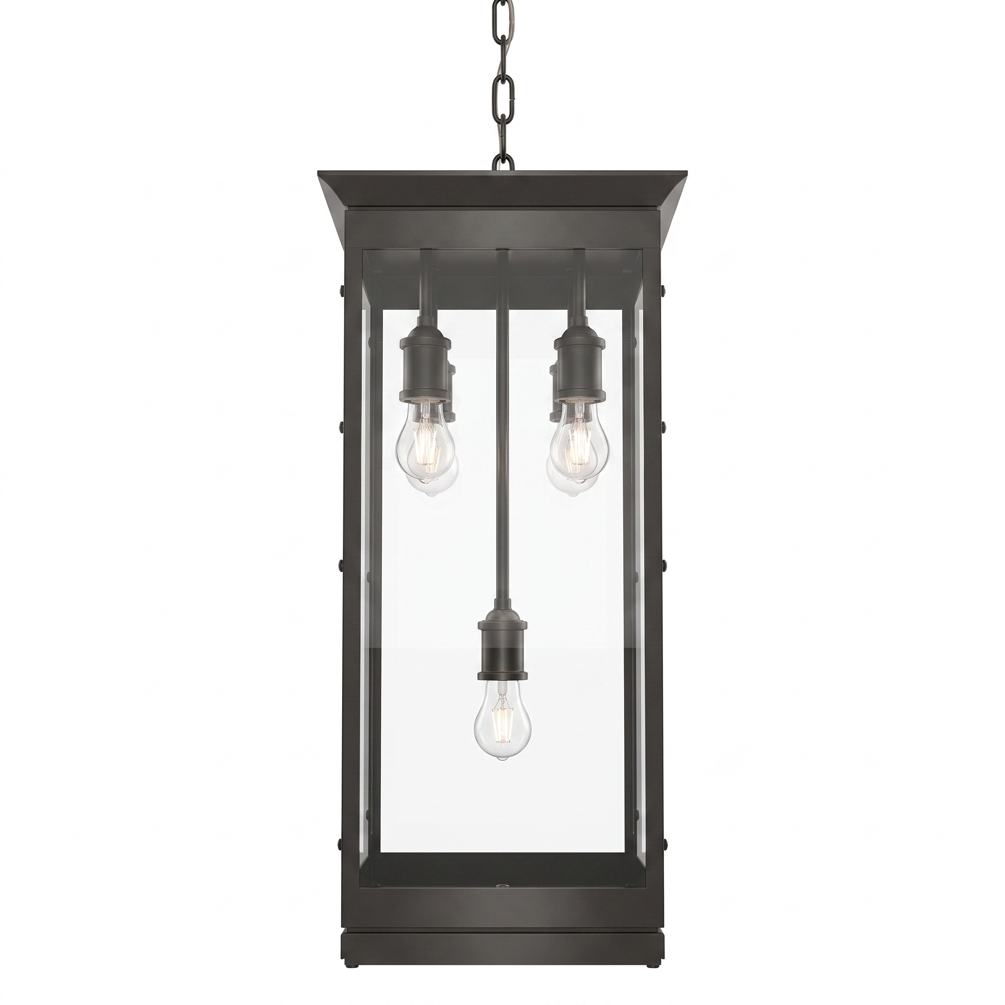 AIR HAVEN Craftsman Lantern Pendant - front elevation view