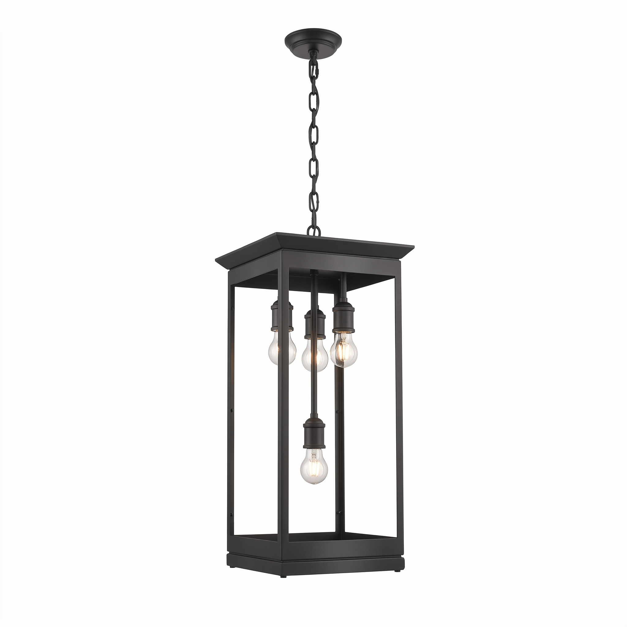 AIR HAVEN Craftsman Lantern Pendant - three-quarter studio view