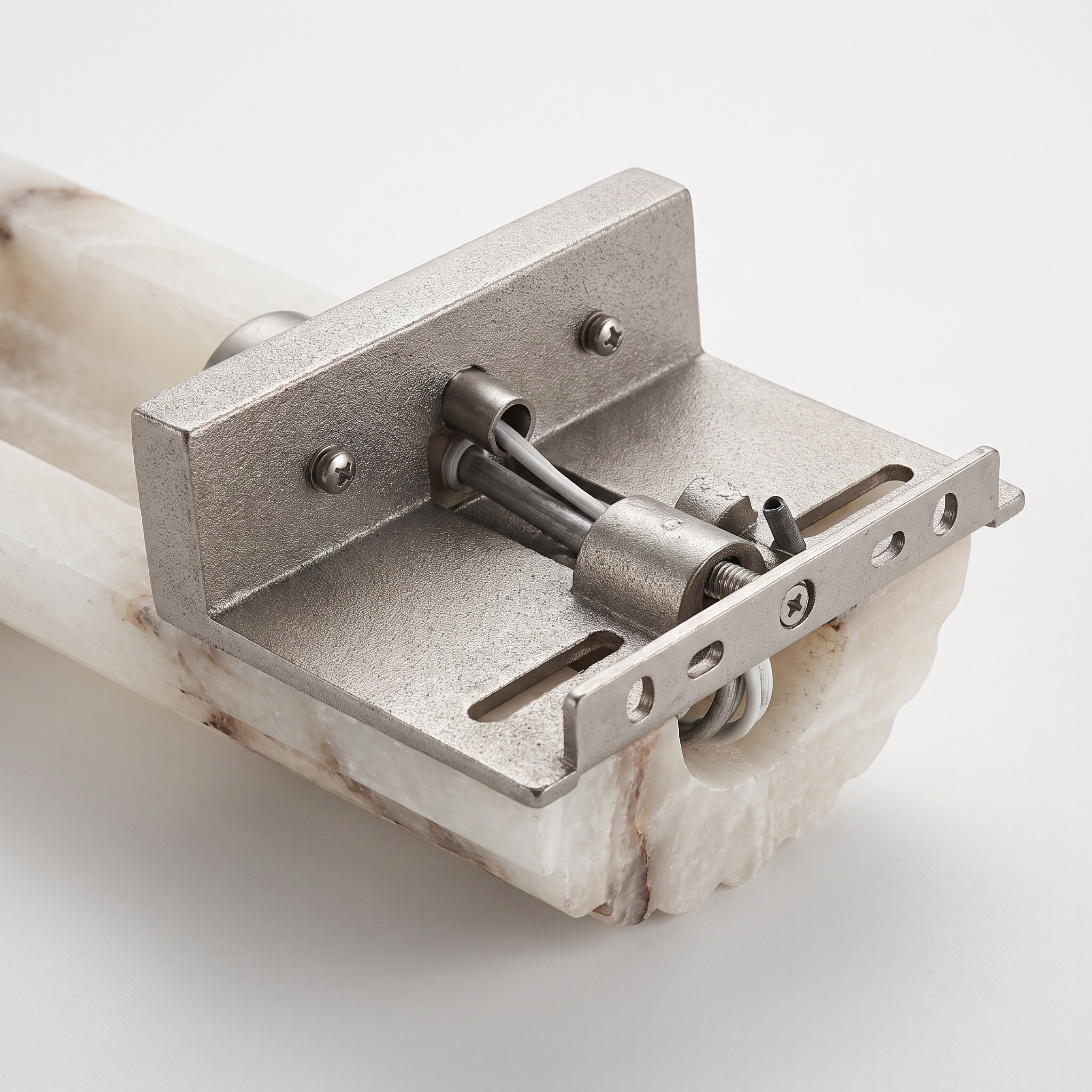 AIR HAVEN Fluted Alabaster Wall Light 11.8in - Construction Detail