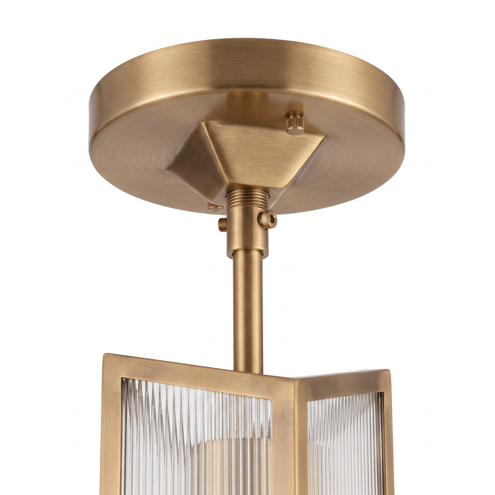 AIR HAVEN Ribbed Glass Pendant Light - Construction Detail