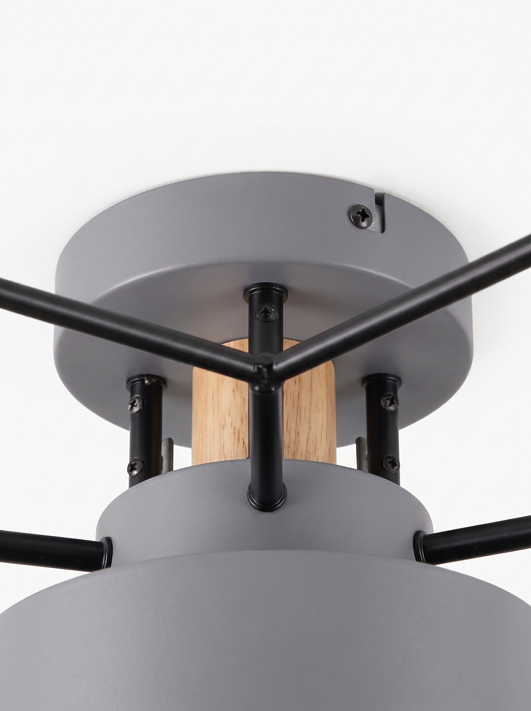 AIR HAVEN Six-Arm LED Chandelier - Ceiling Mount Construction Detail