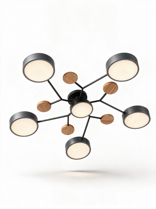 Six-Arm LED Chandelier