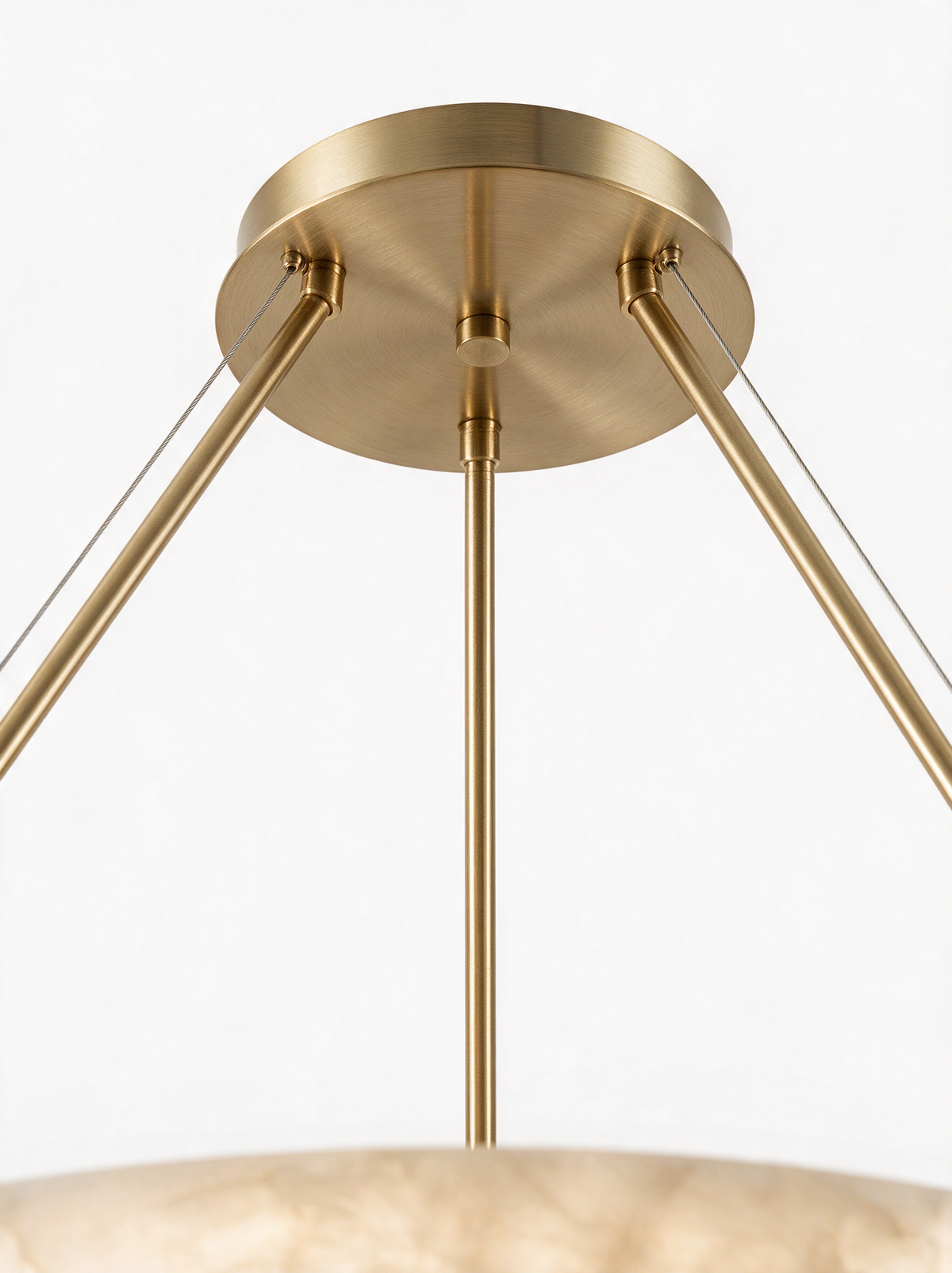 AIR HAVEN Alabaster Ring Chandelier - Canopy Construction Detail