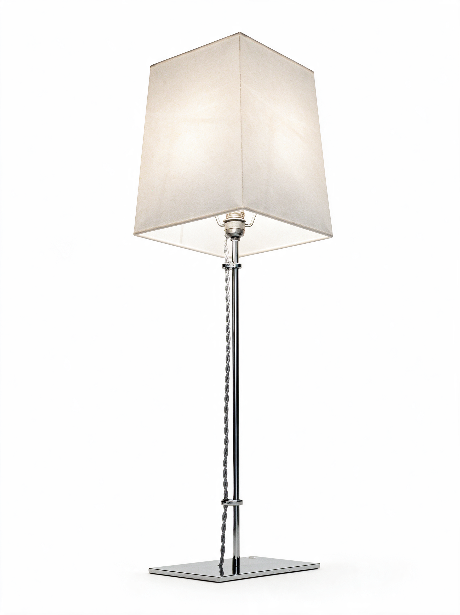 AIR HAVEN Aquarelle Paper Shade Table Lamp - Three-Quarter Studio View