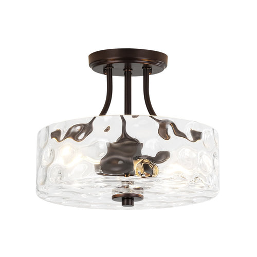 Ripple Glass Flushmount