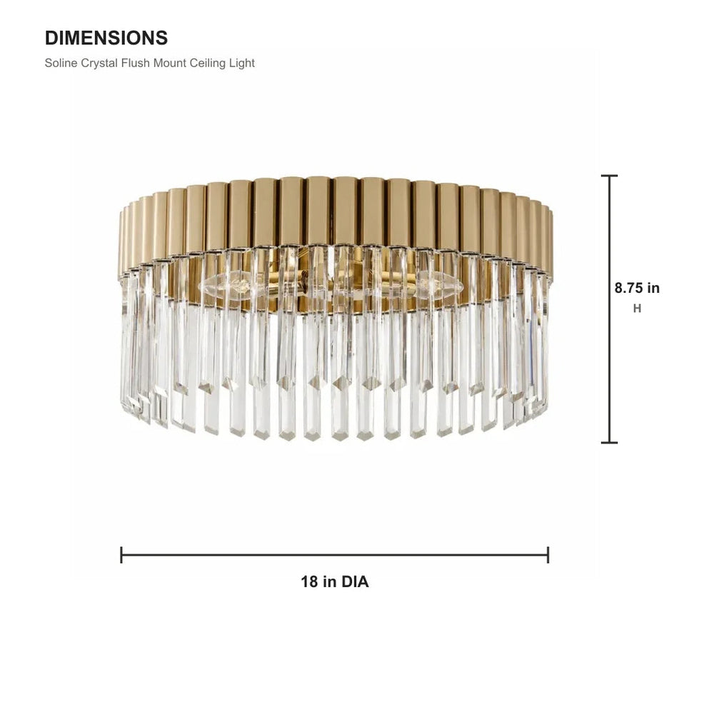 Crystal Flush Mount Light