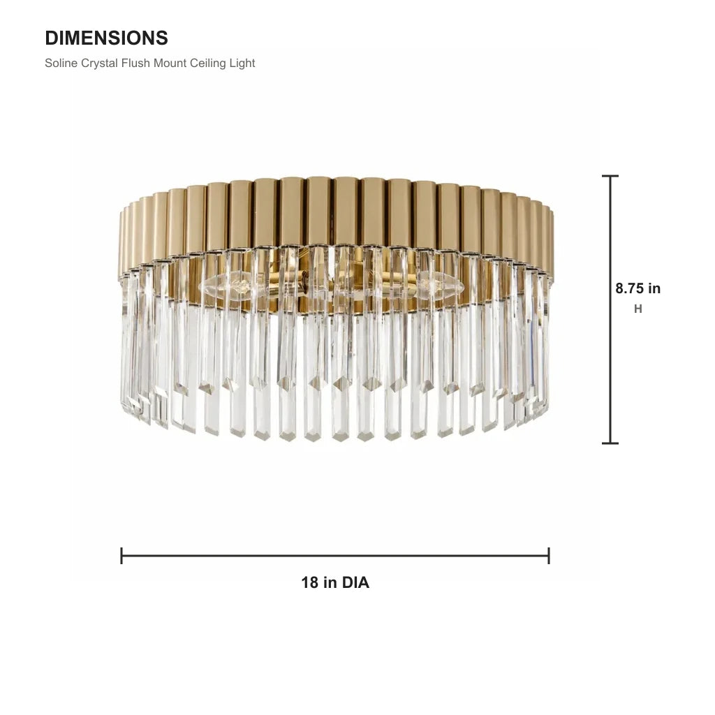 Crystal Flush Mount Light