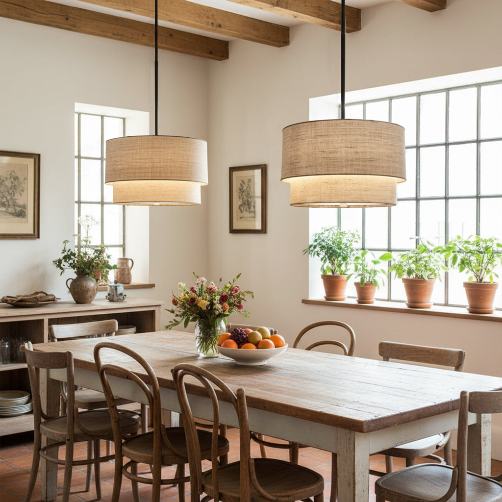 Beck Linen Chandelier
