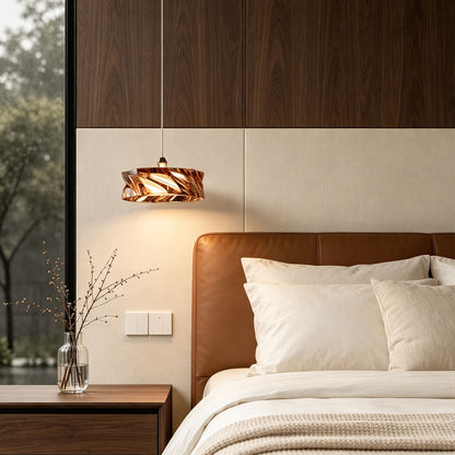 Elegant Amber Ceiling Light