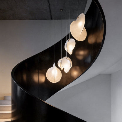 Unique Light Pendants Modern Minimalist Creative Silk Ceiling Light