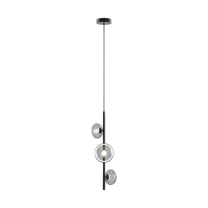 3 Light Linear Pendant Light Italian Creative Vertical Ceiling Light