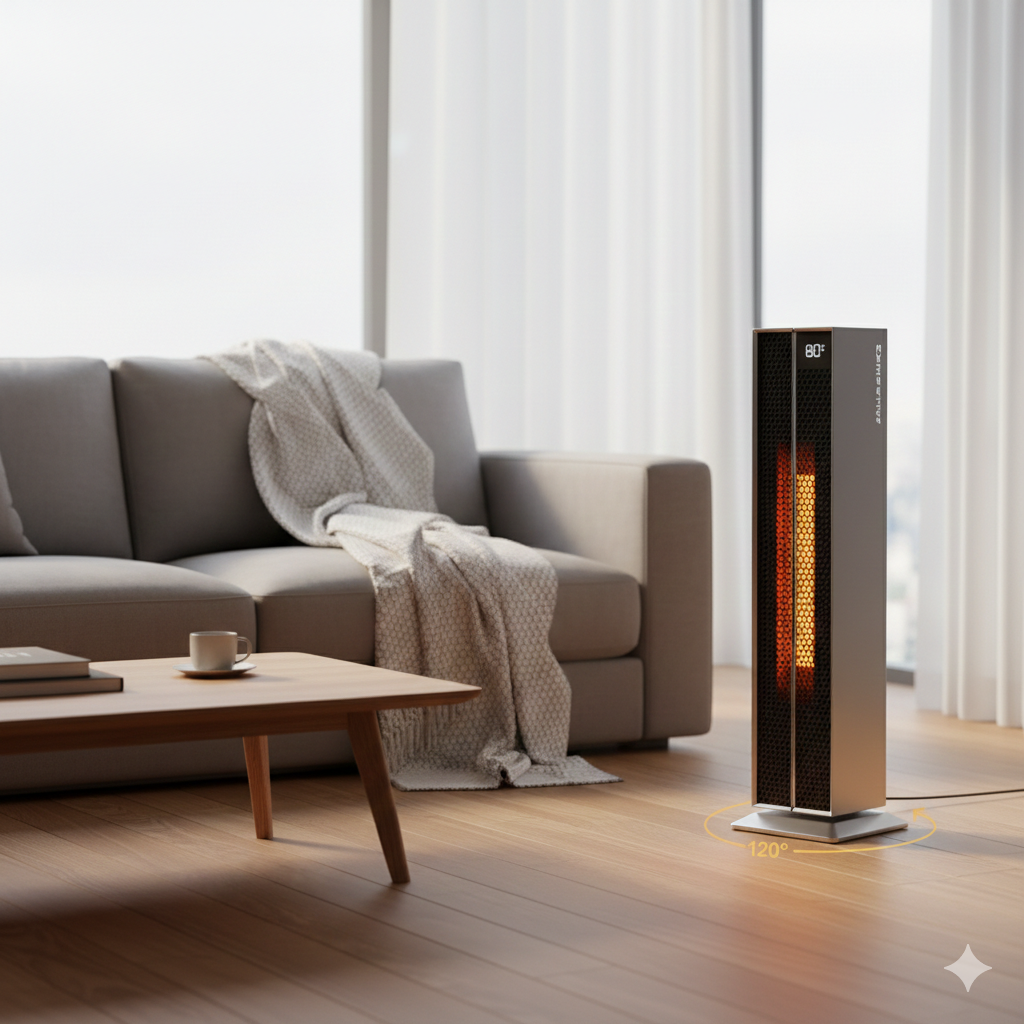 Premium Graphene Ceramic Tower Heater