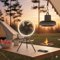 Camping Fan with Power Bank LED Lighting