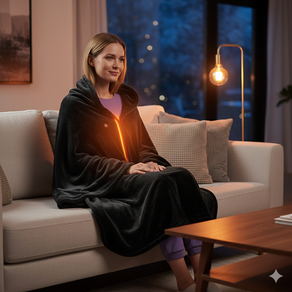 Luxe USB Heated Wearable Throw