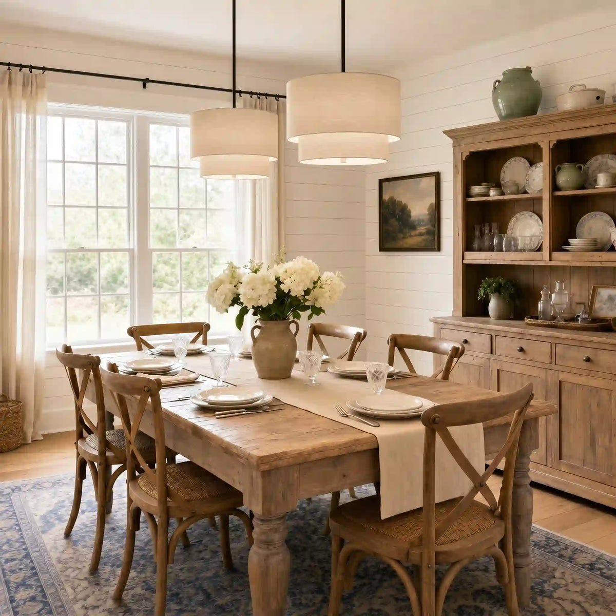 Beck Linen Chandelier