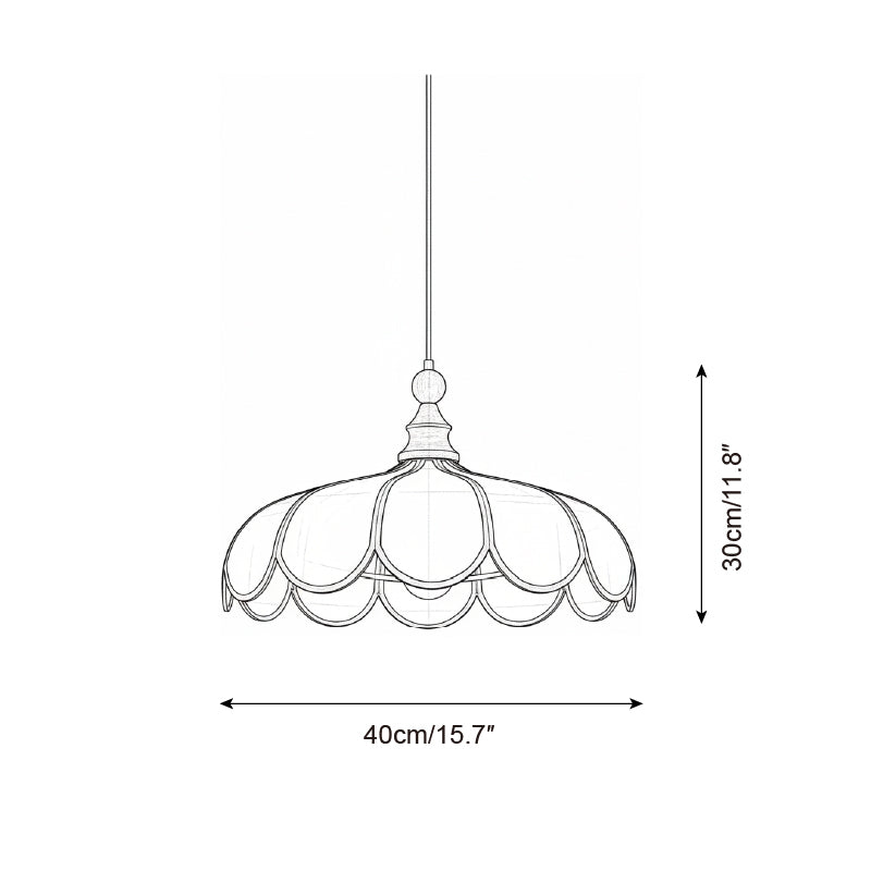 Bellerin Abaca Pendant - Lifestyle Dining Room Scale