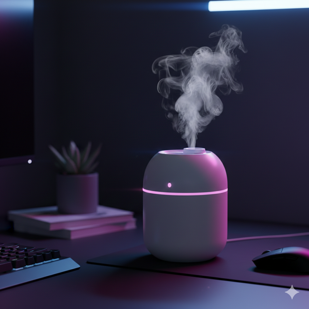 220ml Ultra-Quiet USB Humidifier with LED Glow